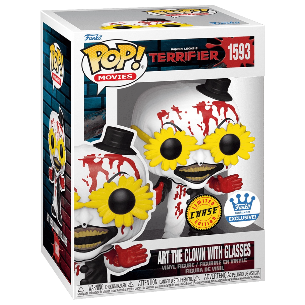Funko Pop! Movies: Terrifier: Art the Clown (Sunglasses) (Chase) (Funko Shop Exclusive)