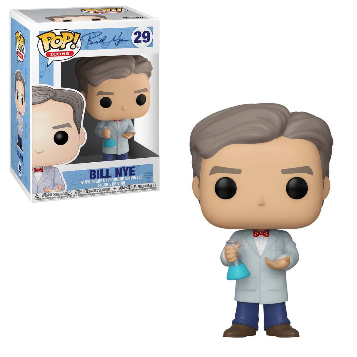 Funko Pop! Icons: Bill Nye the Science Guy (Box Imperfection)