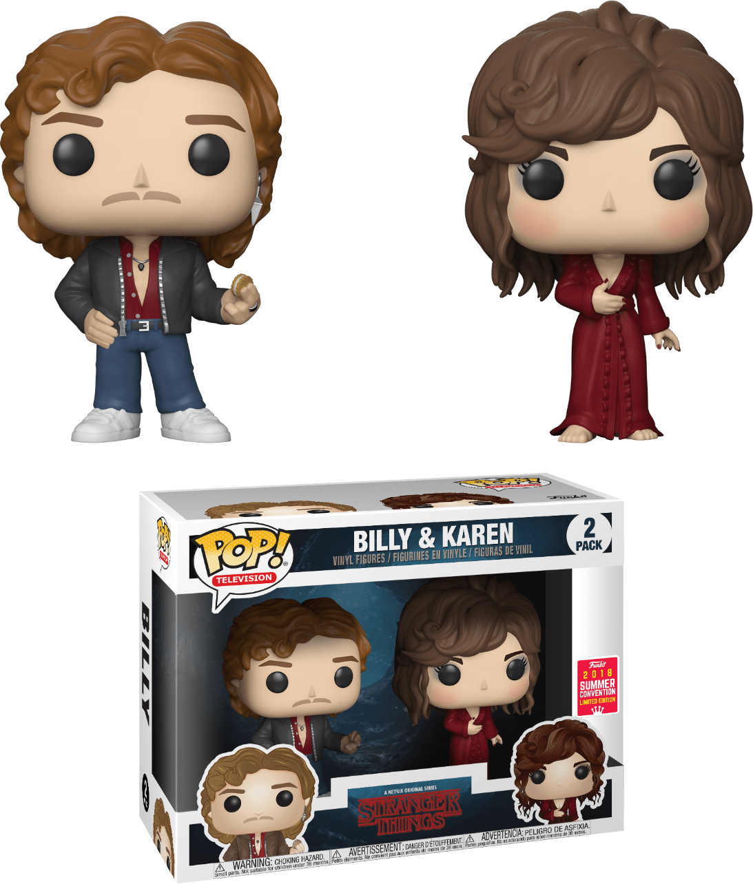 Funko Pop! Television: Stranger Things: Billy & Karen (2018 Summer Convention Exclusive)