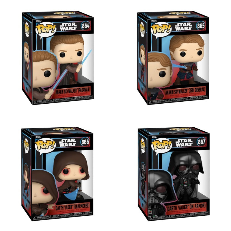 Funko Pop! Star Wars: Anakin Skywalker: 4 Pop Bundle
