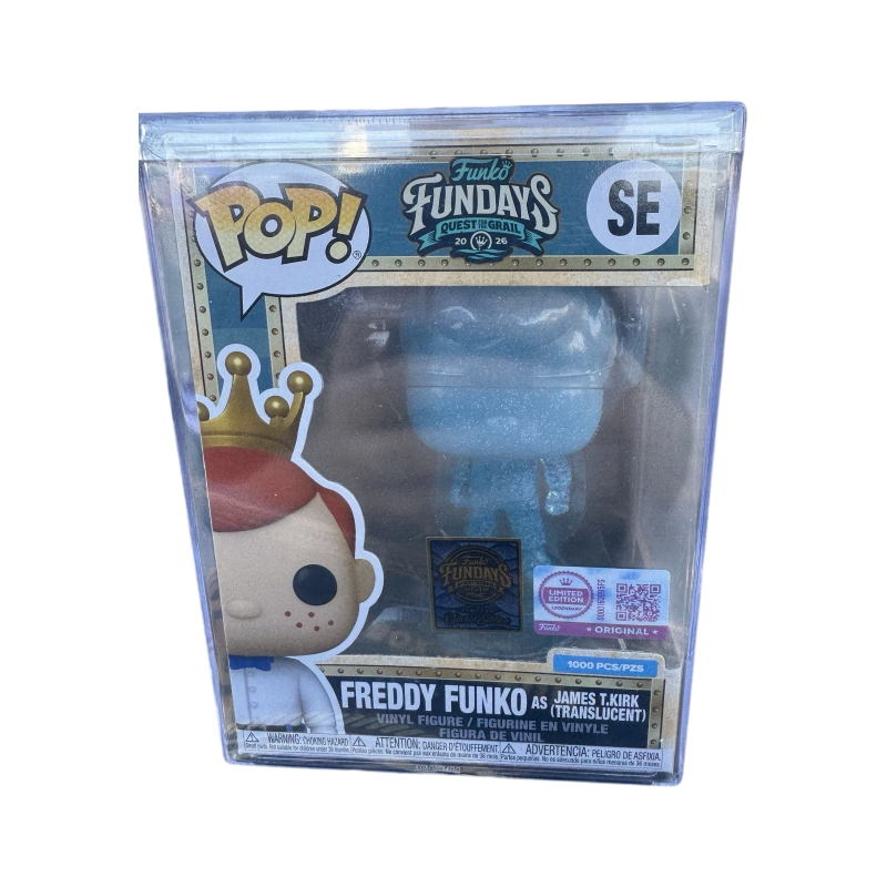 Funko Pop! Funko Fundays Quest for the Grail: Freddy as James T. Kirk (Translucent) (LE 1,000) (Funko Legendary Edition) (2026 Fundays Exclusive)