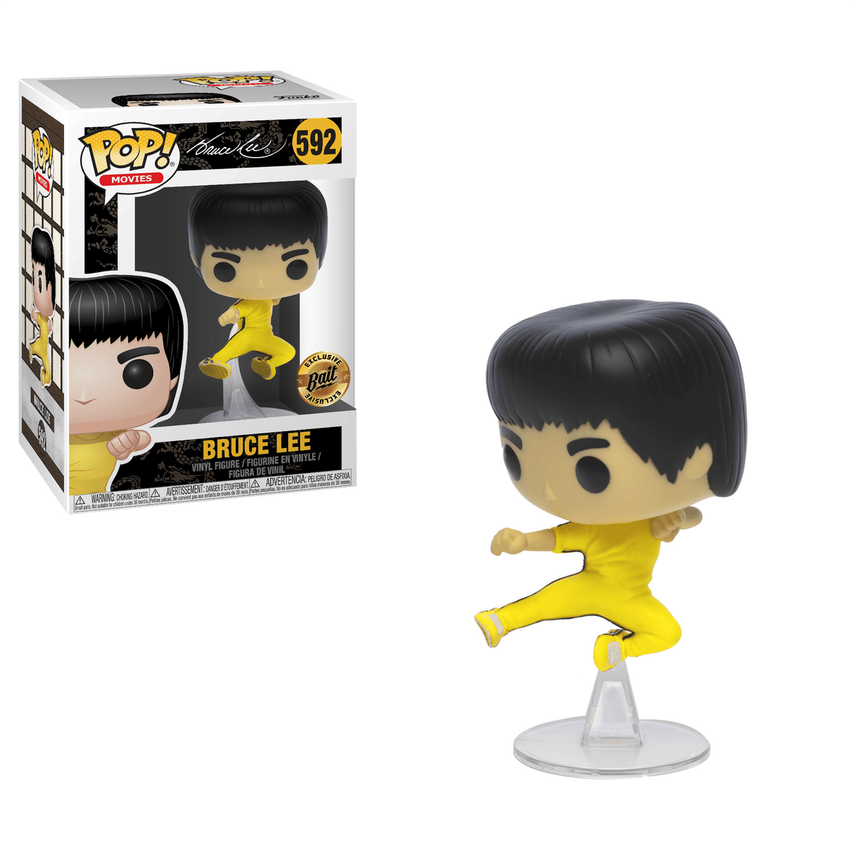 Funko Pop! Movies: Bruce Lee (Flying Man) (Bait Exclusive) (Box Imperfection)