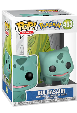 Funko Pop! vinyl figure of Bulbasaur from Pokémon with a box imperfection, featuring detailed toy design and vibrant colors.
