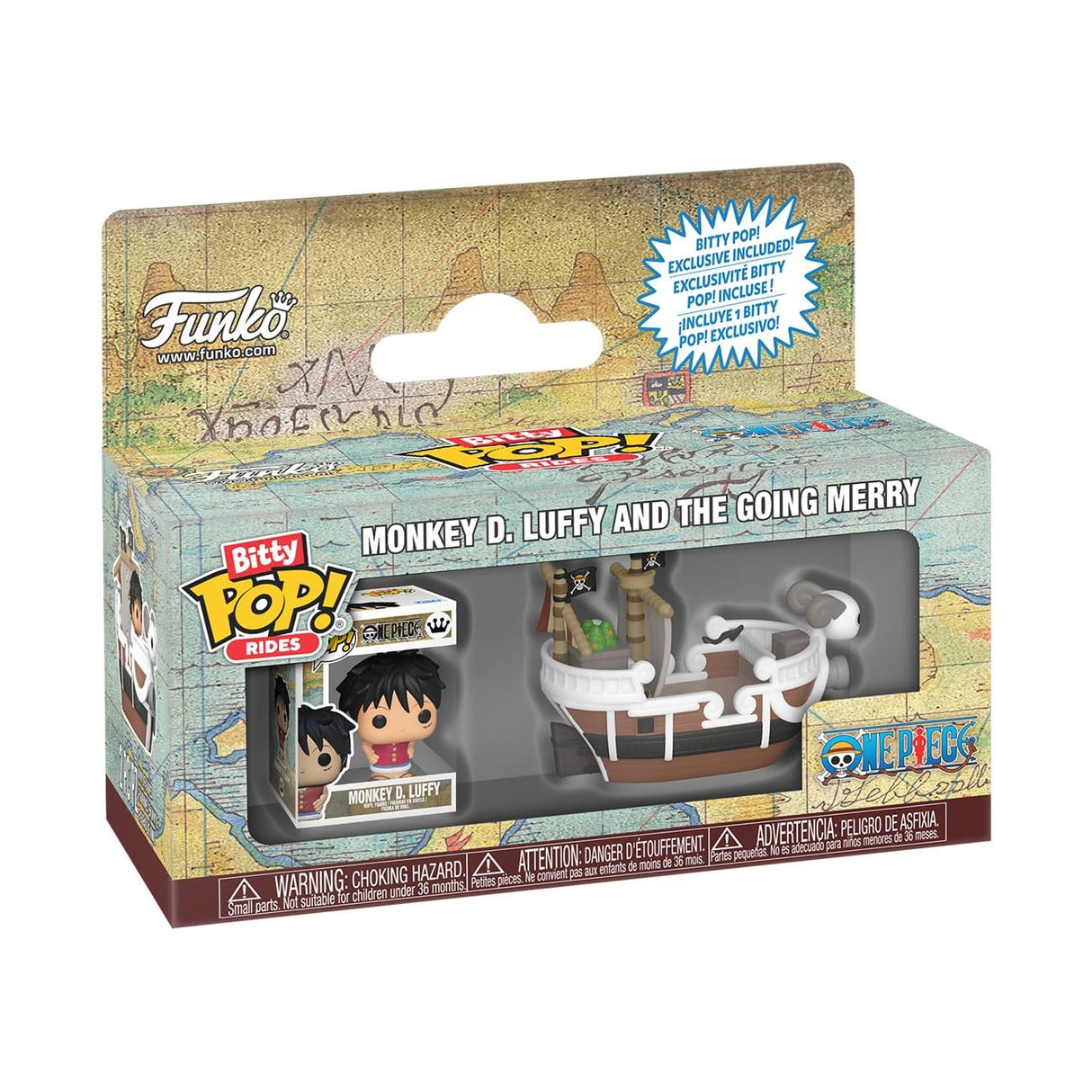 Funko Bitty Pop! Ride: One Piece: Monkey D. Luffy And The Going Merry