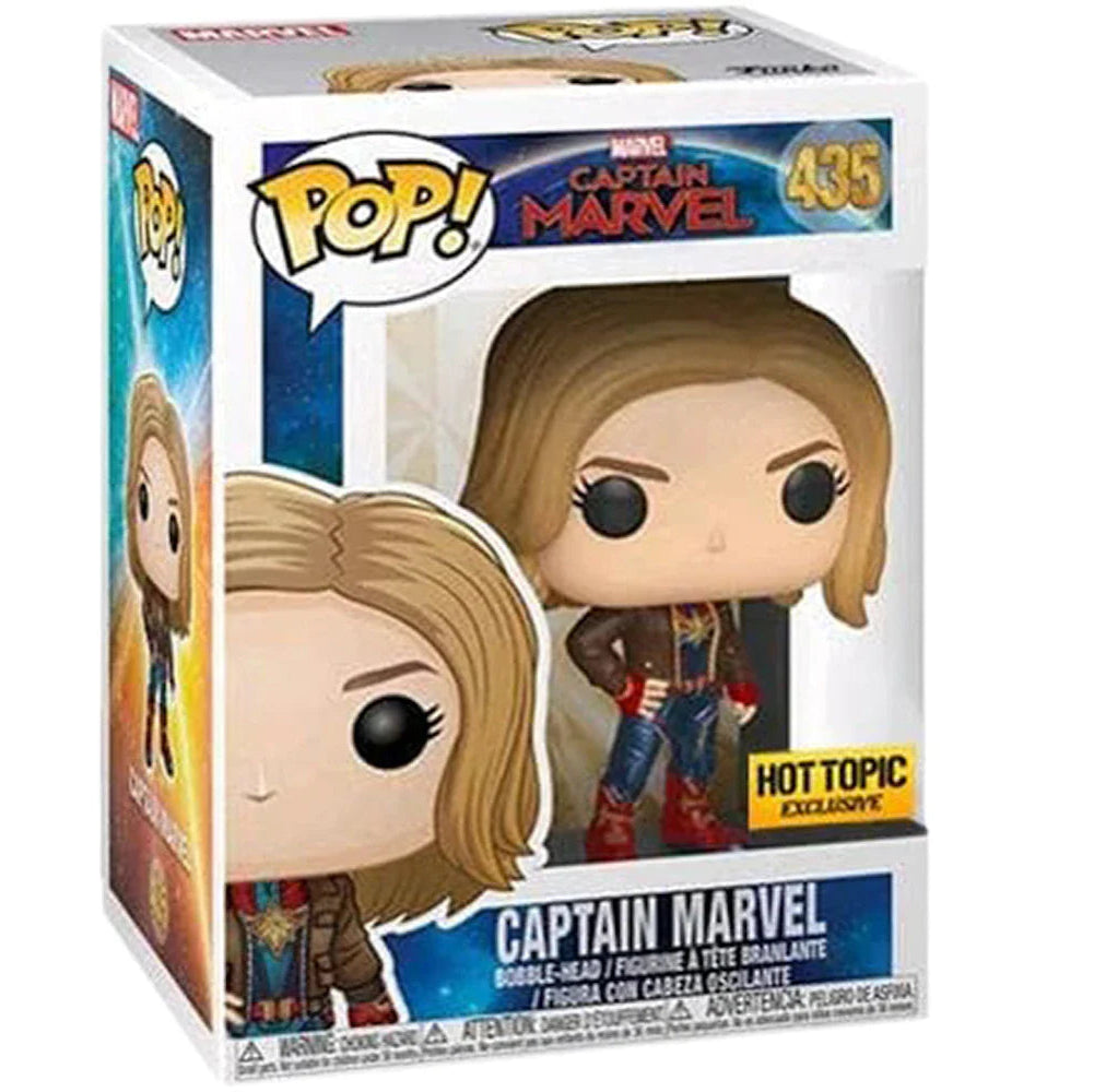 Funko Pop! Marvel: Captain Marvel: Captain Marvel (Jacket) (Hot Topic Exclusive)