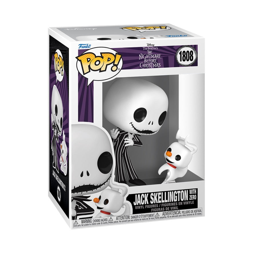 Funko Pop! Disney: Nightmare Before Christmas: Jack Skellington with Zero