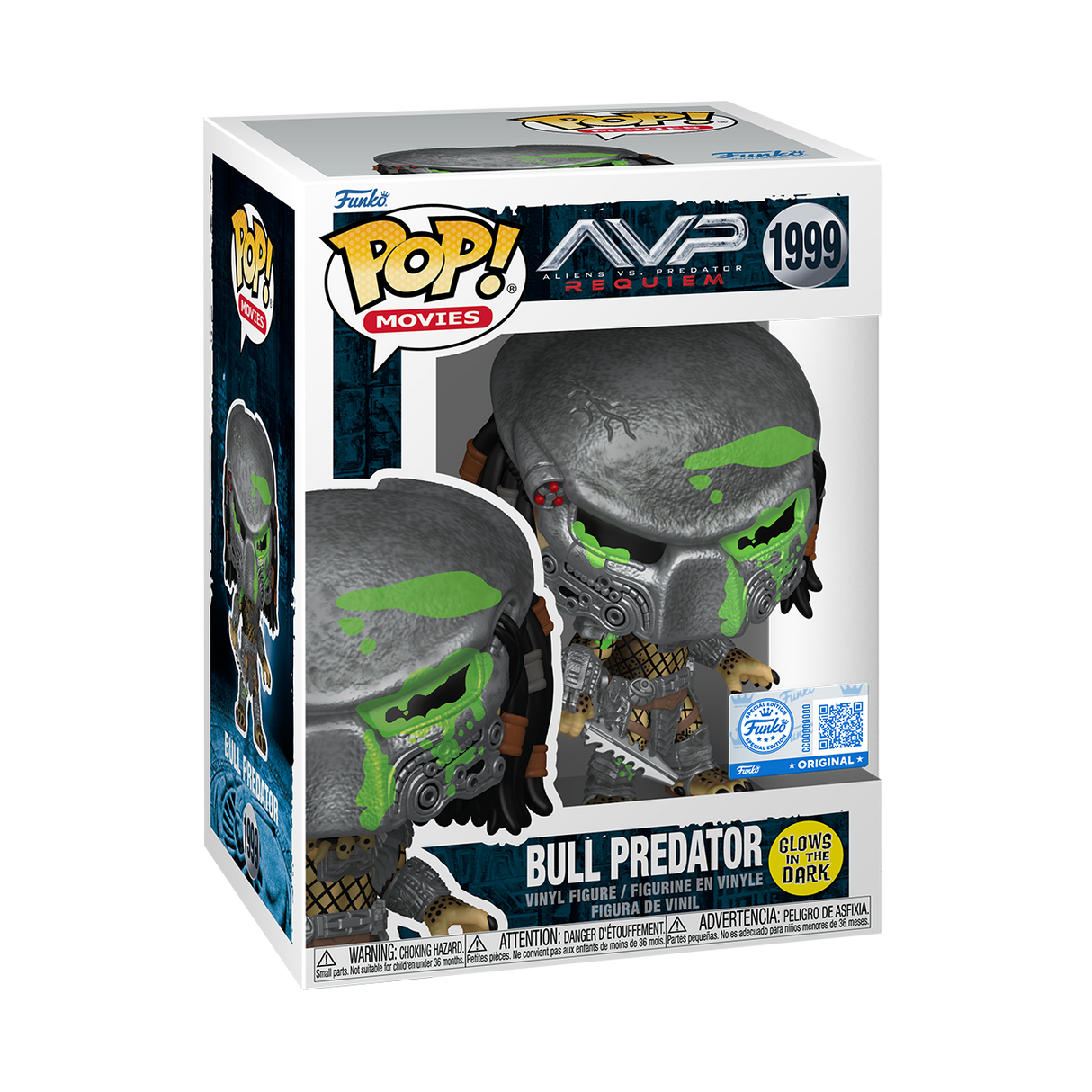 Funko Pop! Movies: Alien Vs. Predator: Bull Predator (Glow) (Funko Special Edition)