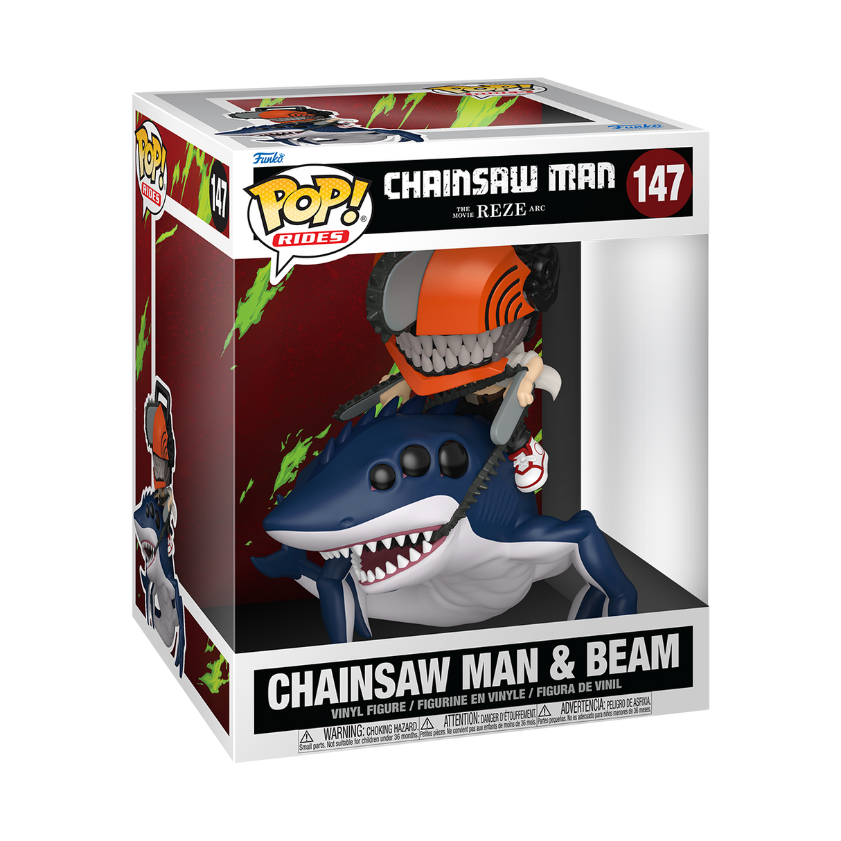 Funko Pop! Rides: Chainsaw Man The Movie: Rez Arc: Chainsaw Man & Beam