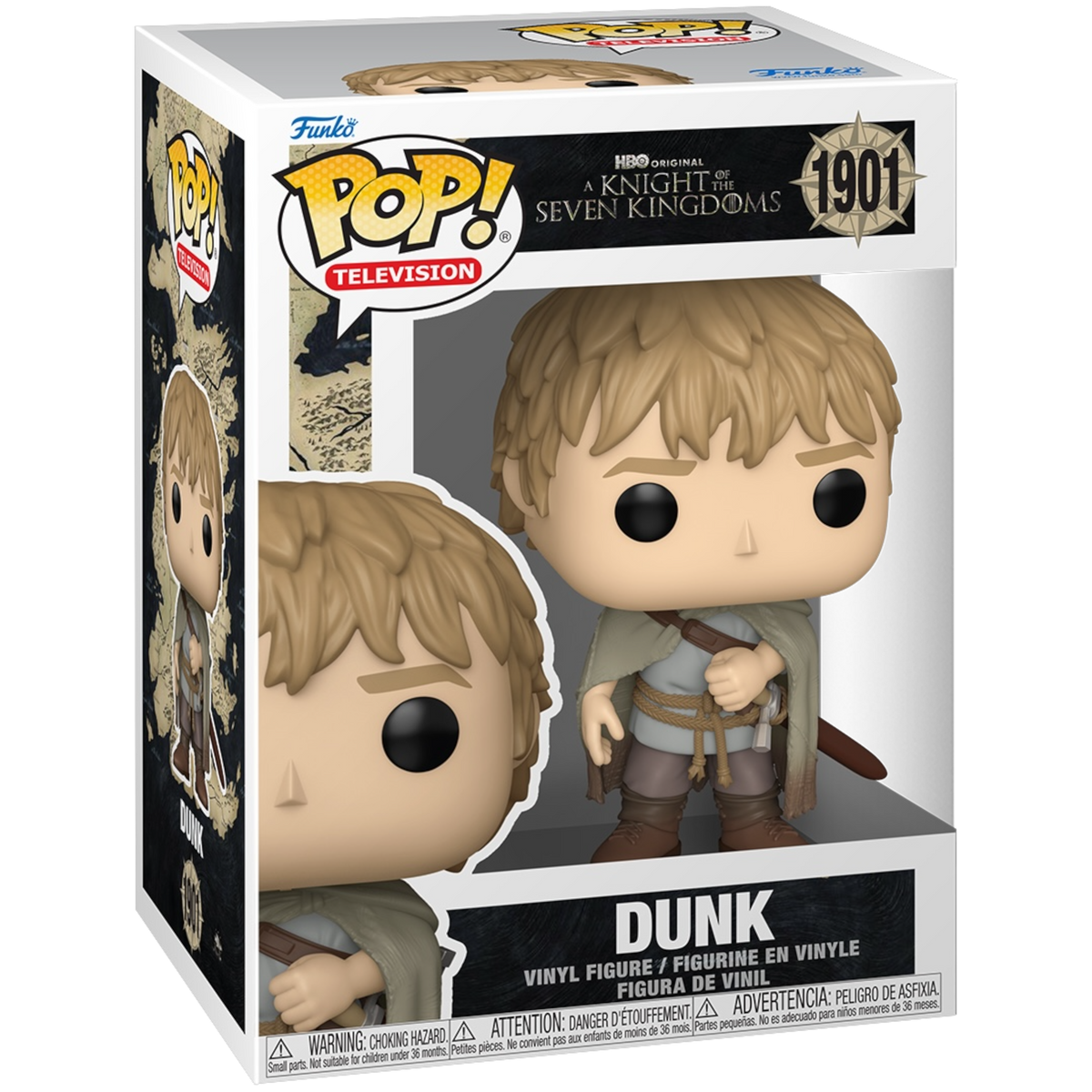 Funko Pop! figure of Dunk from Game of Thrones, collectible toy by Shak's Pop Shop, featuring detailed knight character from Seven Kingdoms