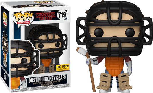 Funko Pop! Television: Stranger Things: Dustin (Hockey Gear) (Hot Topic Exclusive) (Box Imperfection)