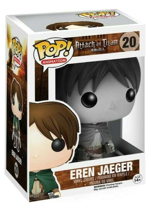 Funko Pop! Animation: Attack on Titan: Eren Jaeger (B&W) (Box Imperfection)
