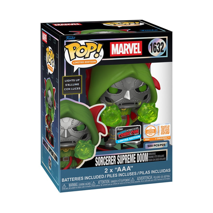 Funko Pop! Marvel: Sorcerer Supreme Doom (Lights Up!) (LE 500) (Funko Grail Edition) (2026 NYCC Convention Exclusive)