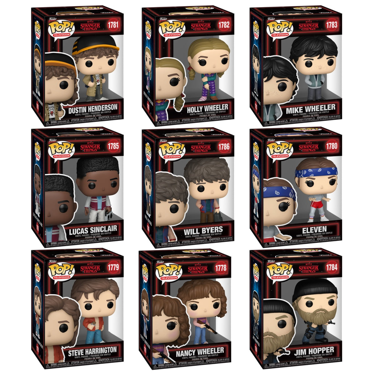 Funko Pop! Television: Stranger Things: 9 Pop Bundle