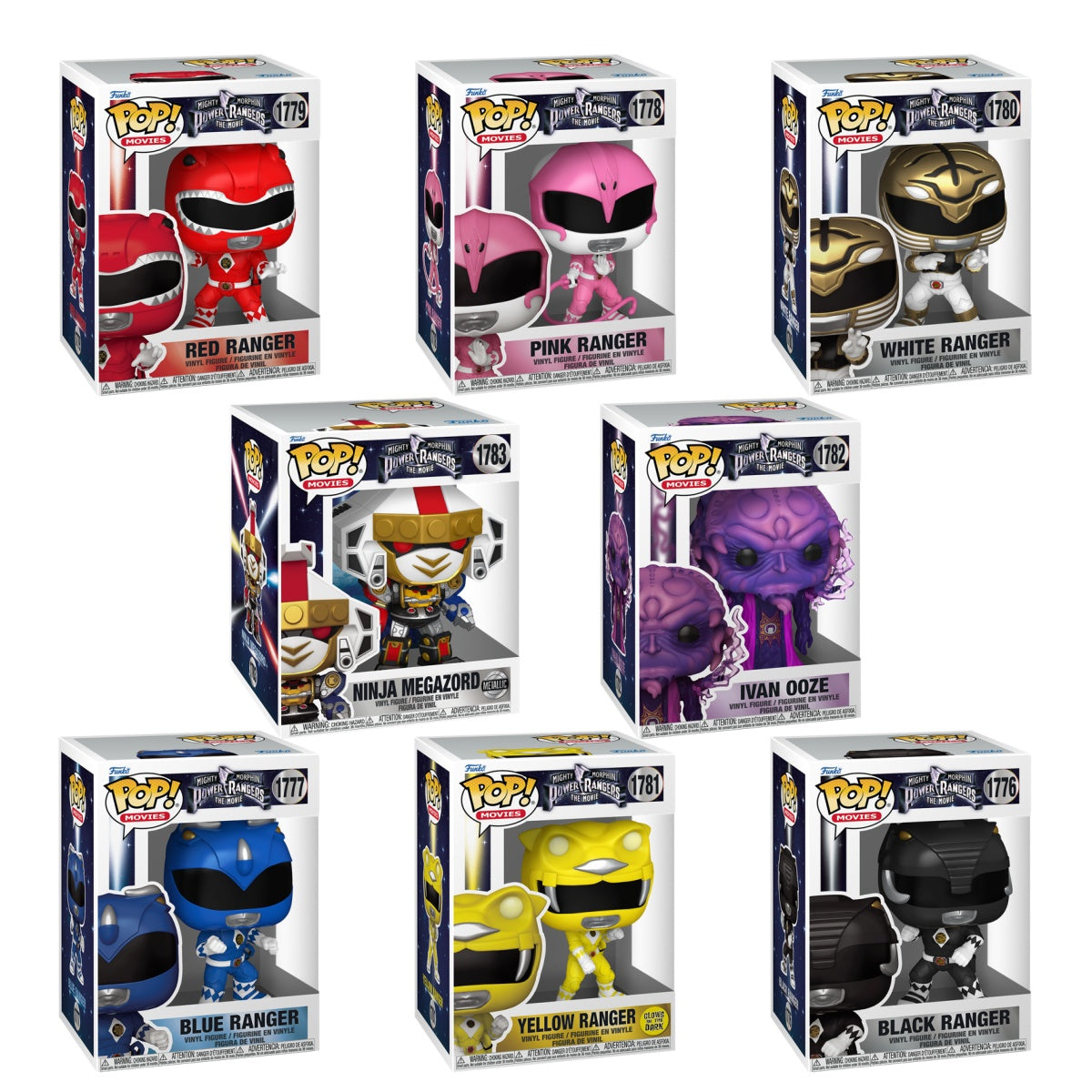 Funko Pop! Movies: Mighty Morphin Power Rangers The Movie: 8 Pop Bundle