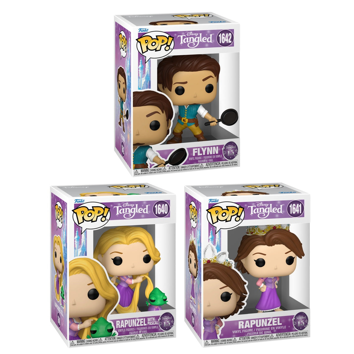 Funko Pop! Disney: Rapunzel: 3 Pop Bundle