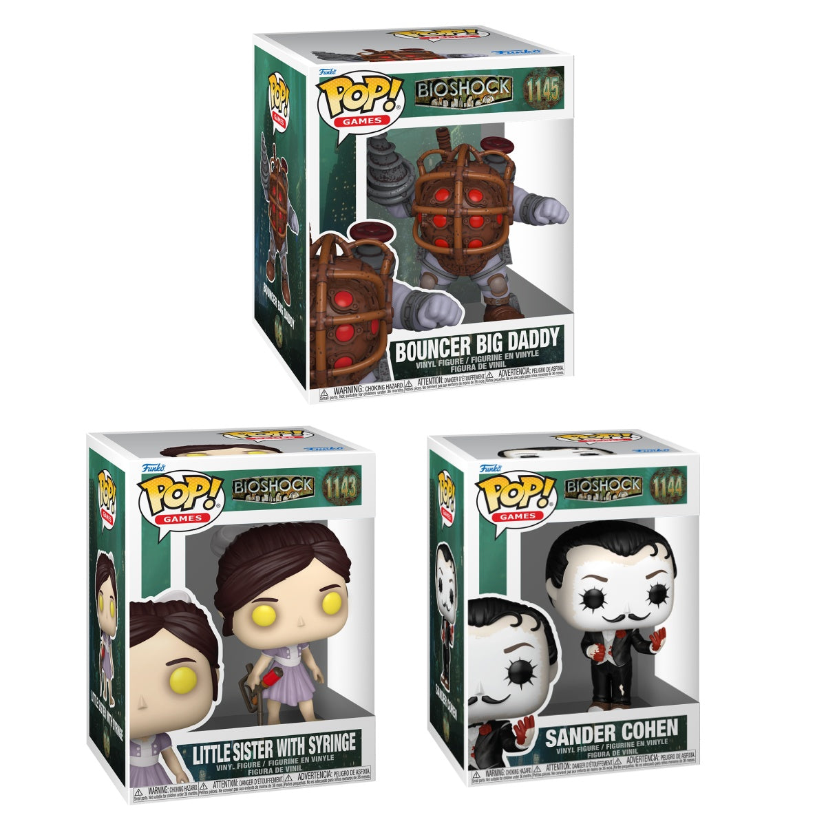 Funko Pop! Games: Bioshock: 3 Pop Bundle