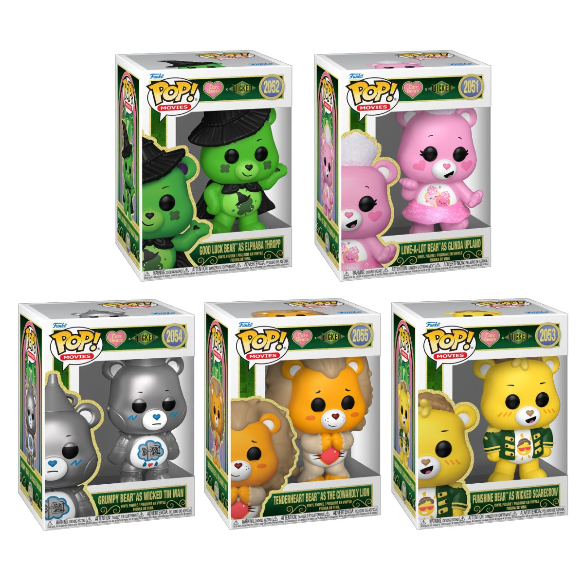 Funko Pop! Movies: Care Bears x Wicked: 5 Pop Bundle