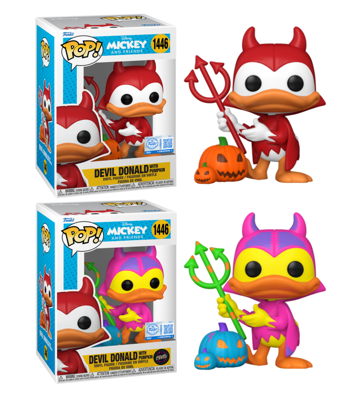 Funko Pop! Disney: Mickey and Friends: Devil Donald with Pumpkin (Specialty Series Exclusive)