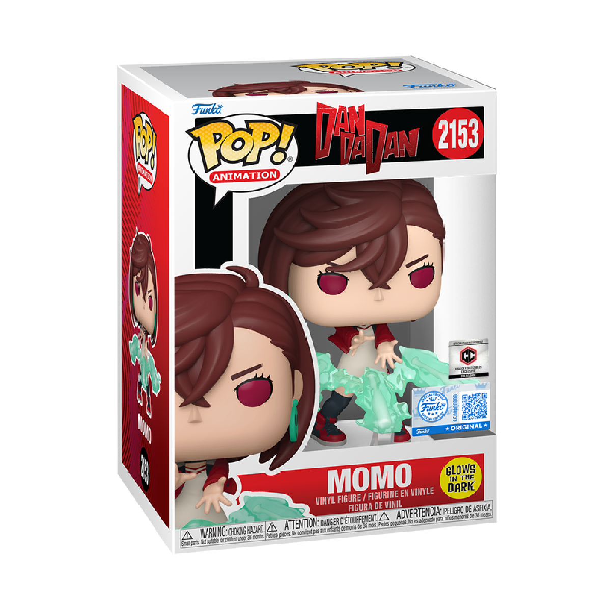 Funko Pop! Animation: DanDaDan: Momo (Glow) (Chalice Collectibles PR Exclusive)