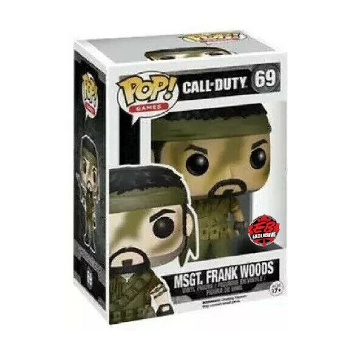 Funko Pop! Games: Call of Duty: MSGT. Frank Woods (EB Games Canada Exclusive) (Box Imperfection)