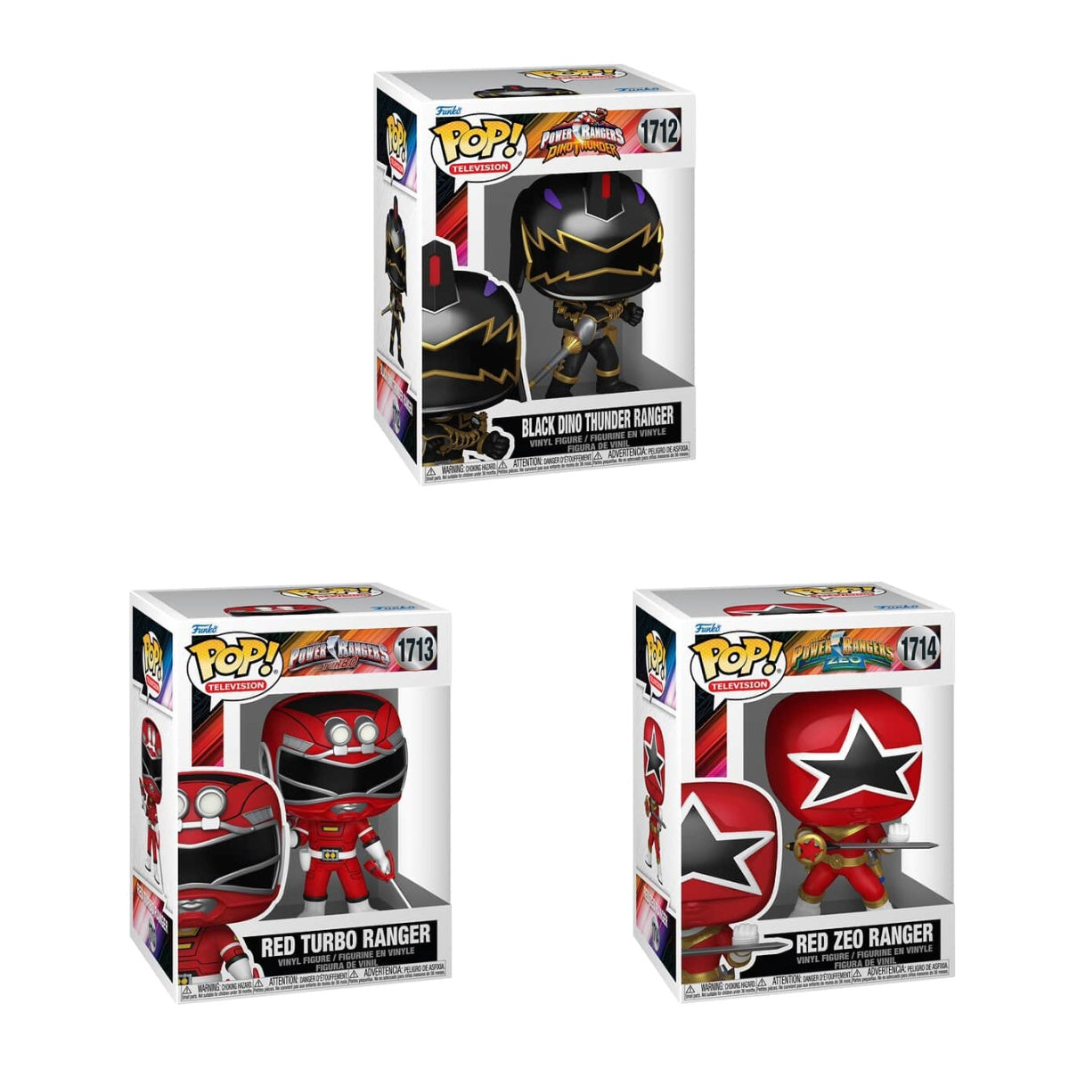 Funko Pop! Television: Power Rangers: 3 Pop Bundle
