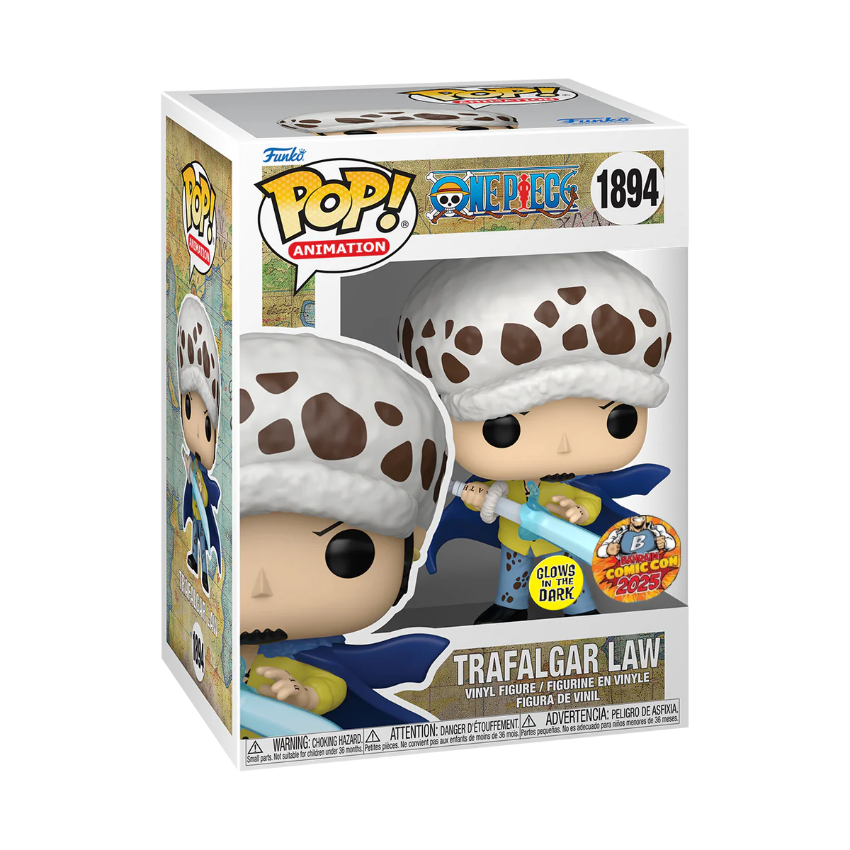 Funko Pop! Animation: One Piece: Trafalgar Law (Glow) (2025 Bahrain Comic Con Exclusive)