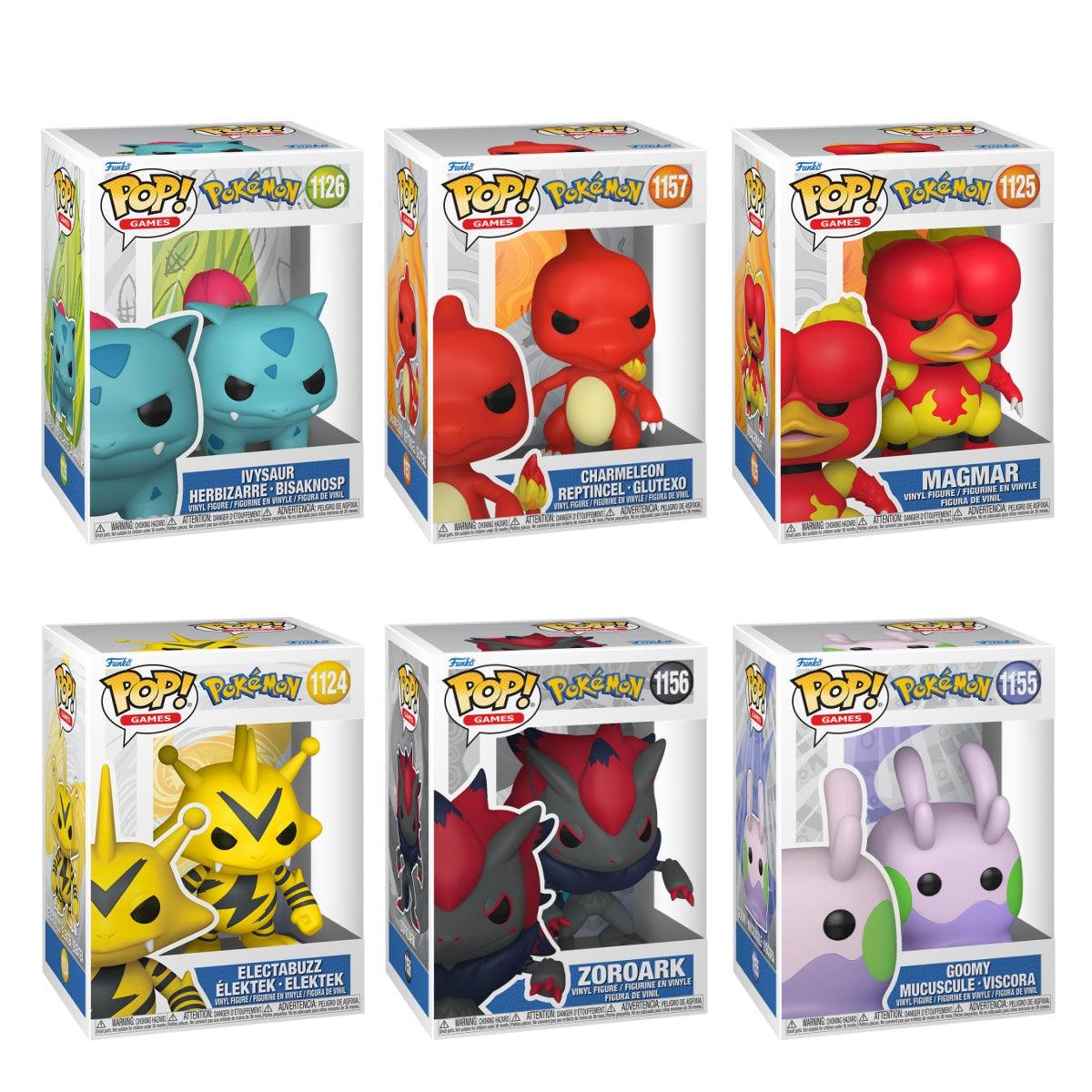 Funko Pop! Games: Pokemon: 6 Pop Bundle