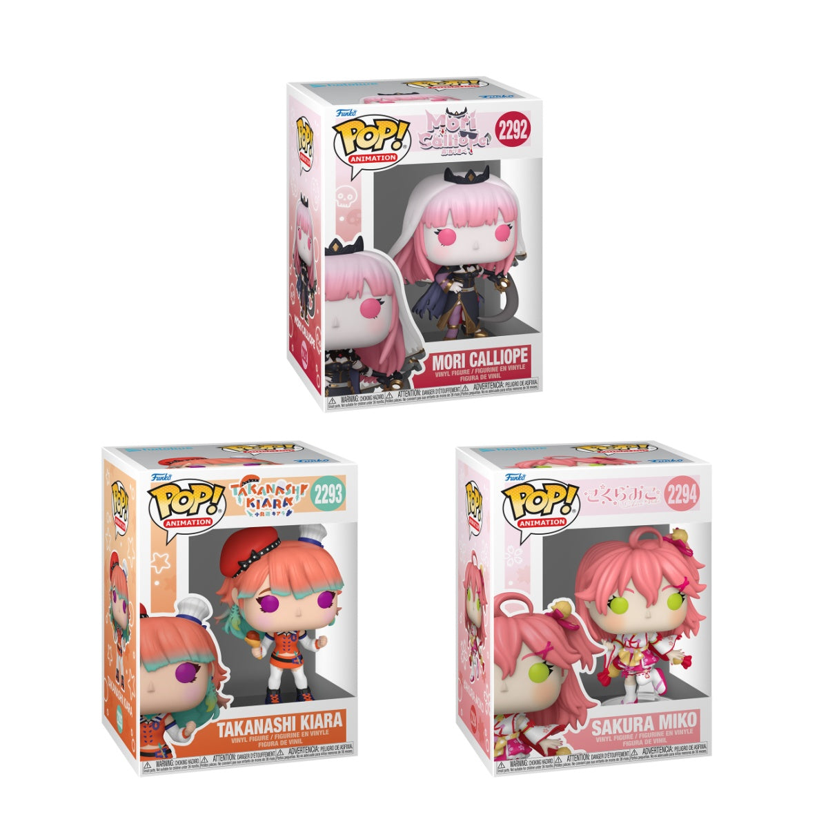 Funko Pop! Animation: Hololive: 3 Pop Bundle