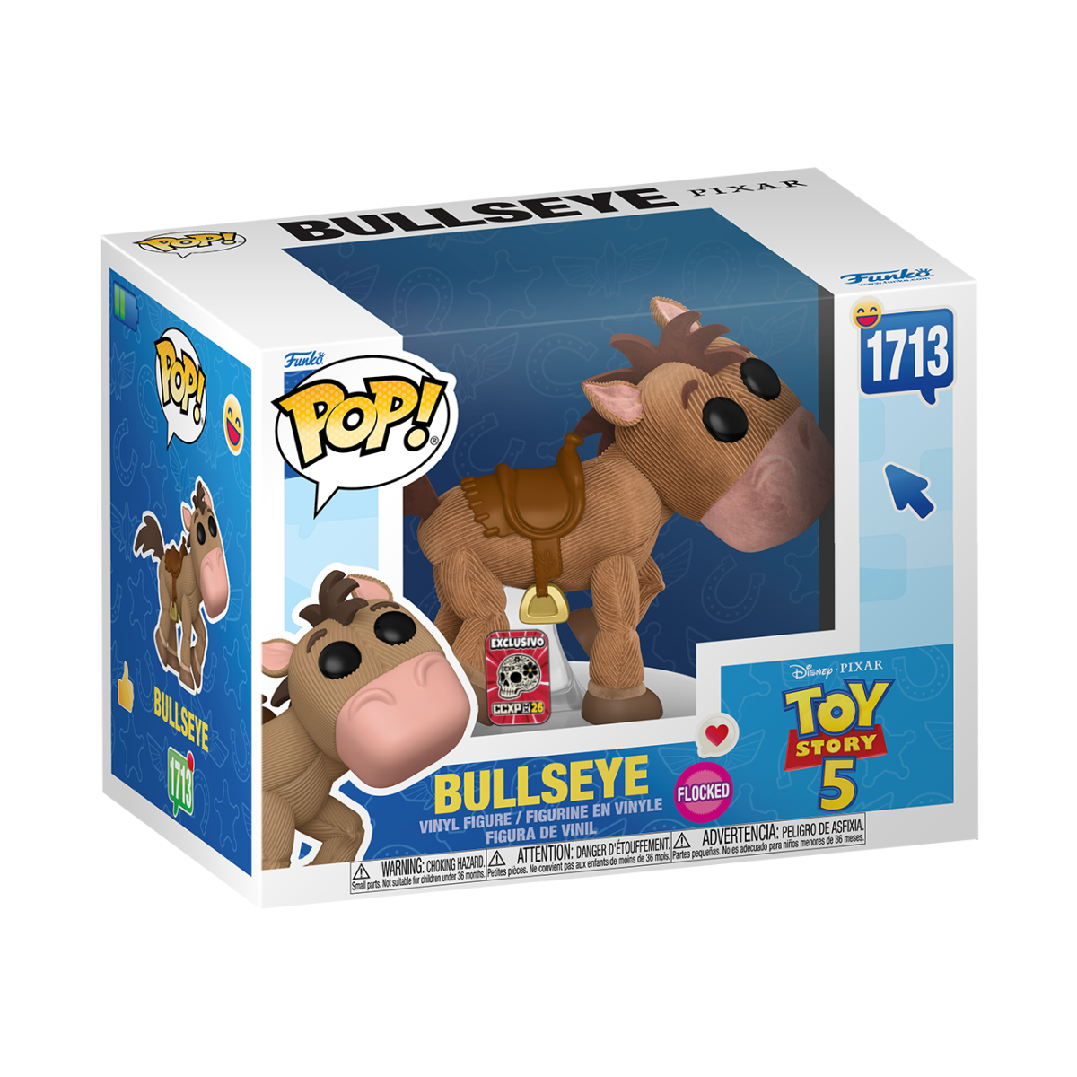 Funko Pop! Disney: Toy Story 5: Bullseye (Flocked) (2026 CCXP Mexico Exclusive)
