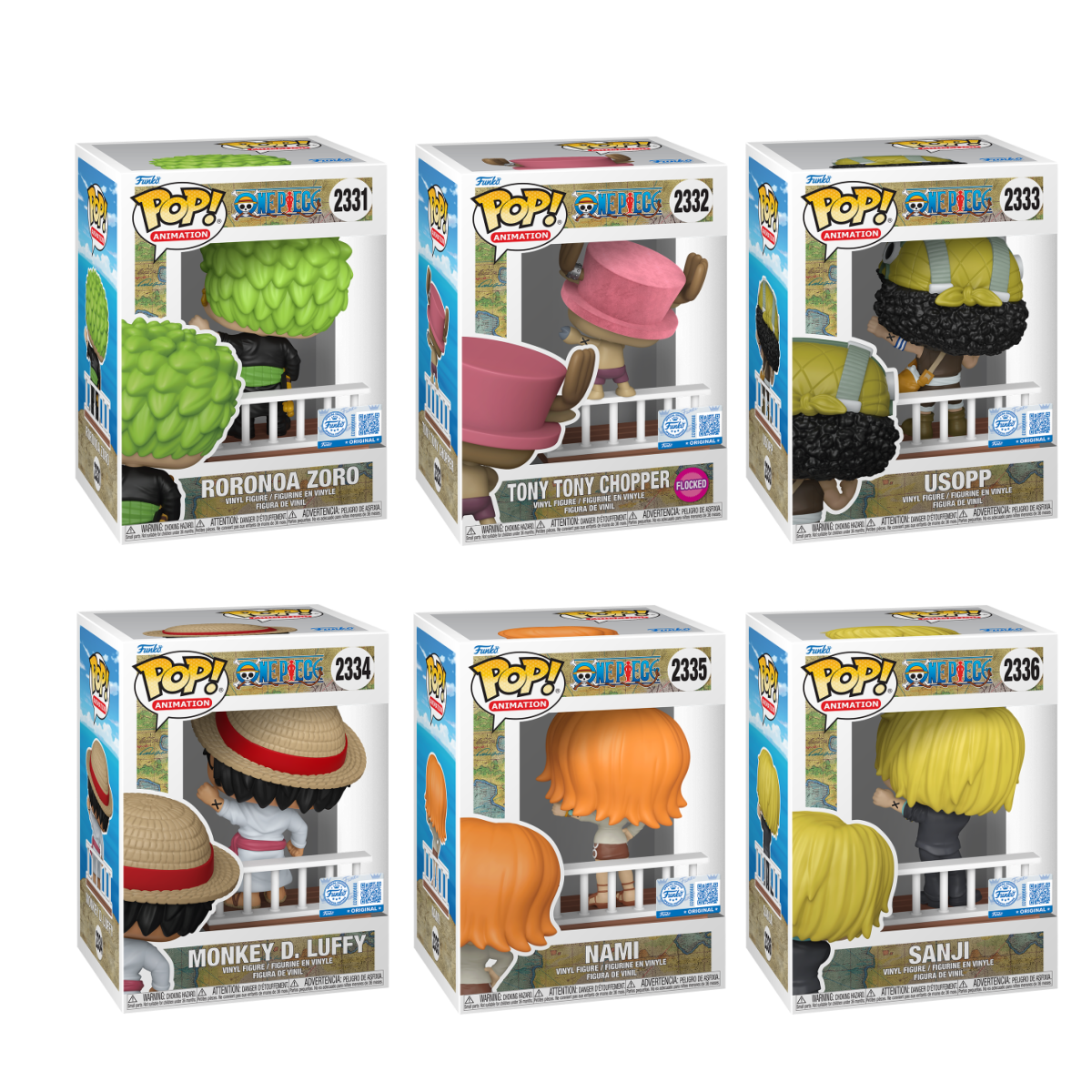 Funko Pop! Animation: One Piece: Straw Hat Pirates 6 Pop Bundle