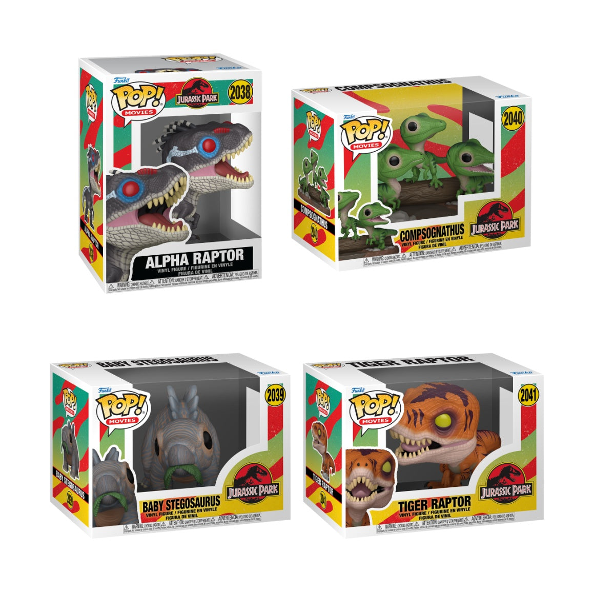 Funko Pop! Movies: Jurassic Park: 4 Pop Bundle
