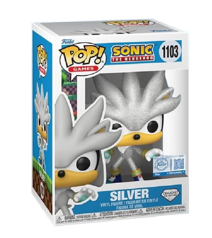 Funko Pop! Games: Sonic the Hedgehog: Silver (Diamond Collection) (Target Exclusive)