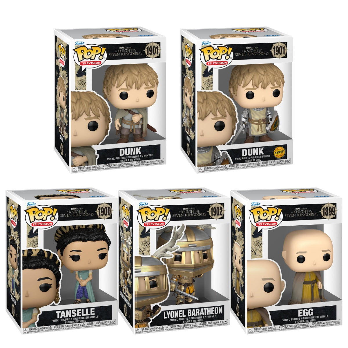 Funko Pop! Game of Thrones: Knight of the Seven Kingdoms: 5 Pop Bundle