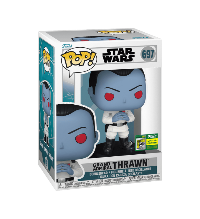 Funko Pop! Star Wars: Grand Admiral Thrawn (Steepling) (2024 SDCC Con Sticker) (Box Imperfection)