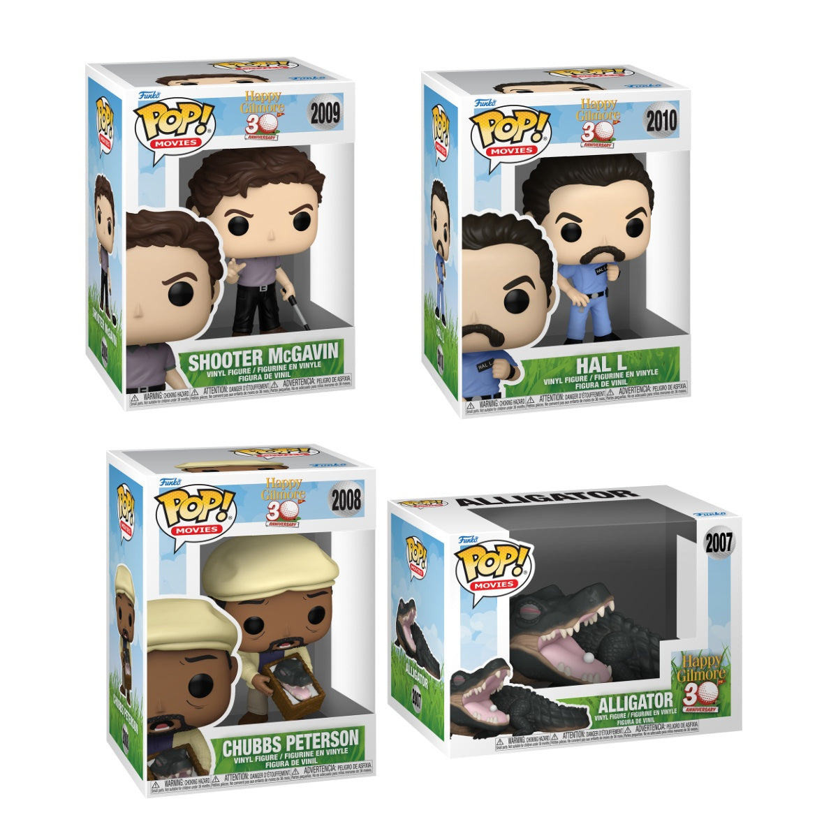Funko Pop! Movies: Happy Gilmore: 4 Pop Bundle