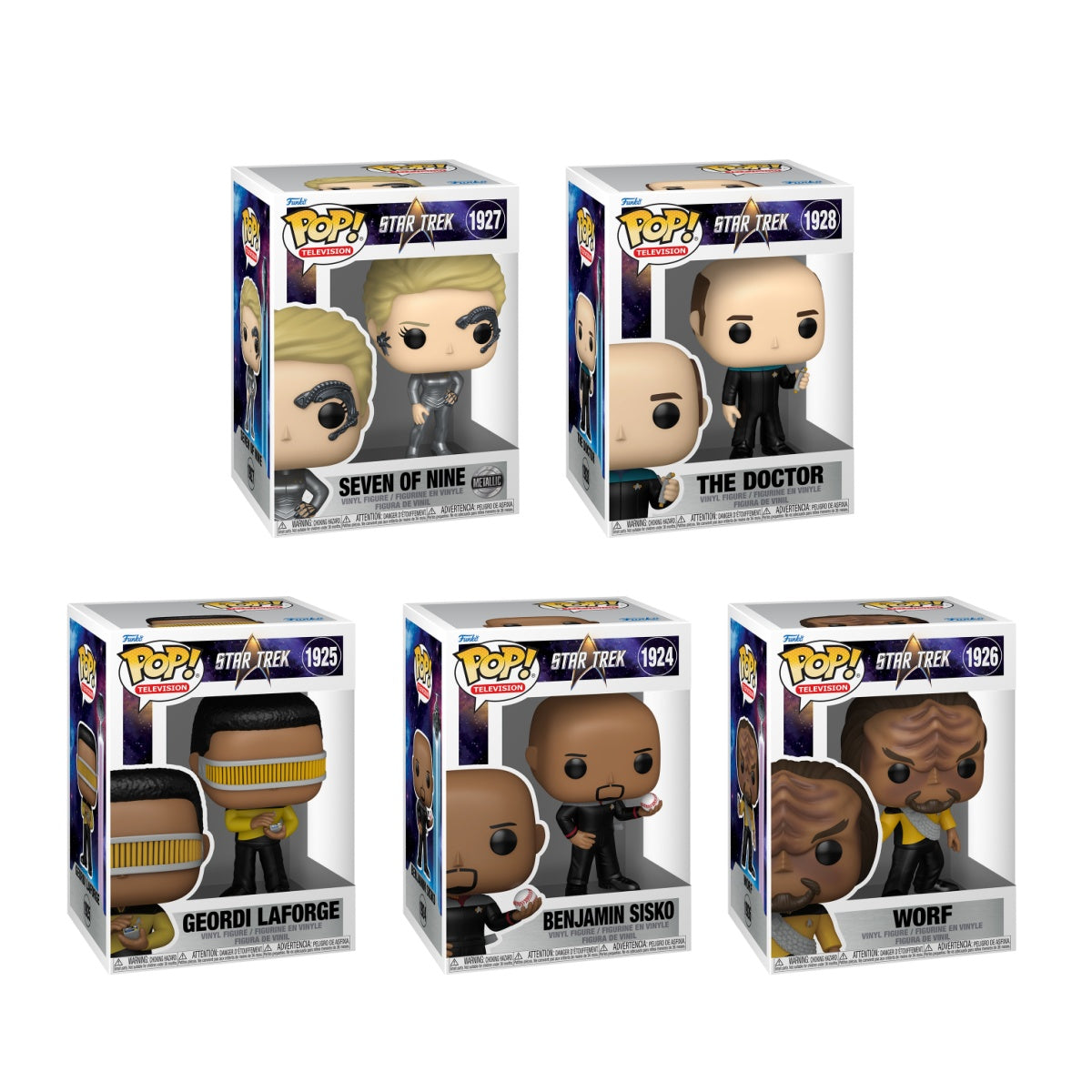Funko Pop! Television: Star Trek: 5 Pop Bundle