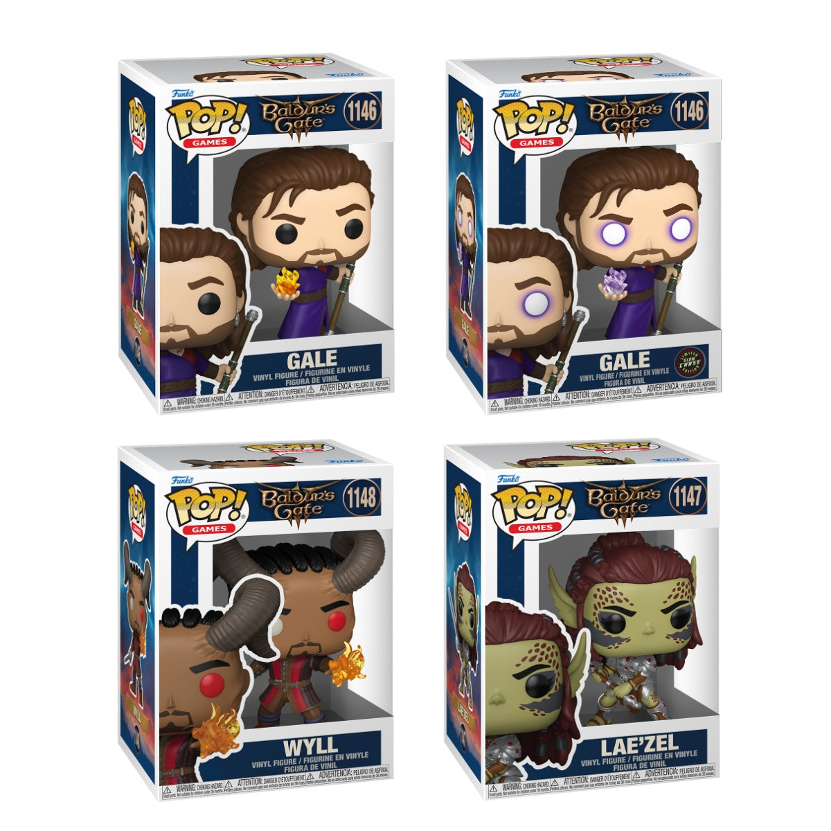 Funko Pop! Games: Baldur's Gate III: 4 Pop Bundle
