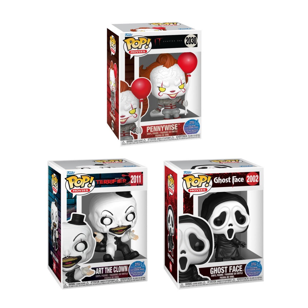 Funko Pop! Movies: Horror: Shelf Sitters: 3 Pop Bundle