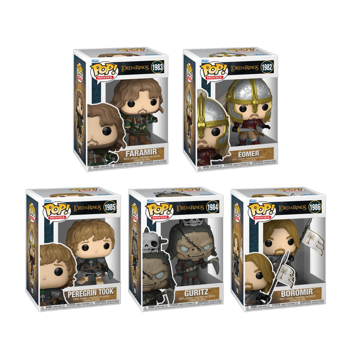 Funko Pop! Movies: Lord of the Rings: 5 Pop Bundle