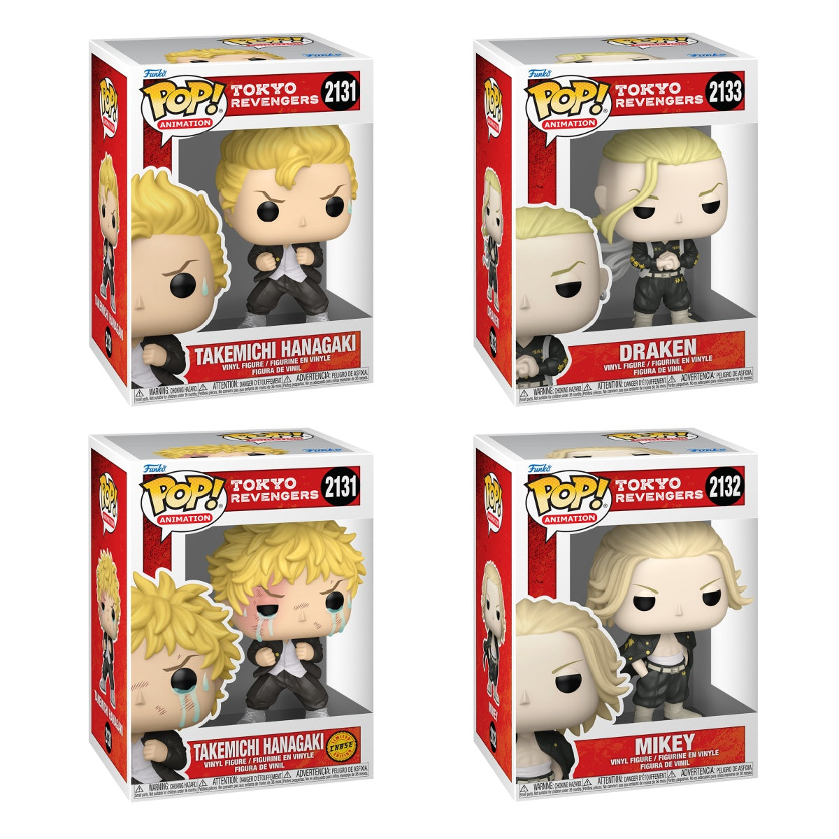 Funko Pop! Animation: Tokyo Revengers: 4 Pop Bundle