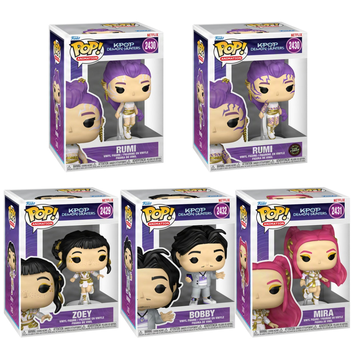 Funko Pop! Animation: K-Pop Demon Hunters: 5 Pop Bundle
