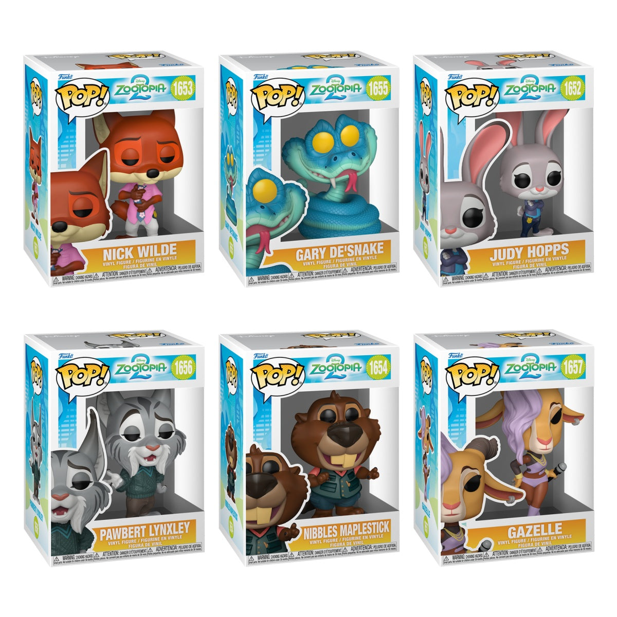 Funko Pop! Disney: Zootopia 2: 6 Pop Bundle