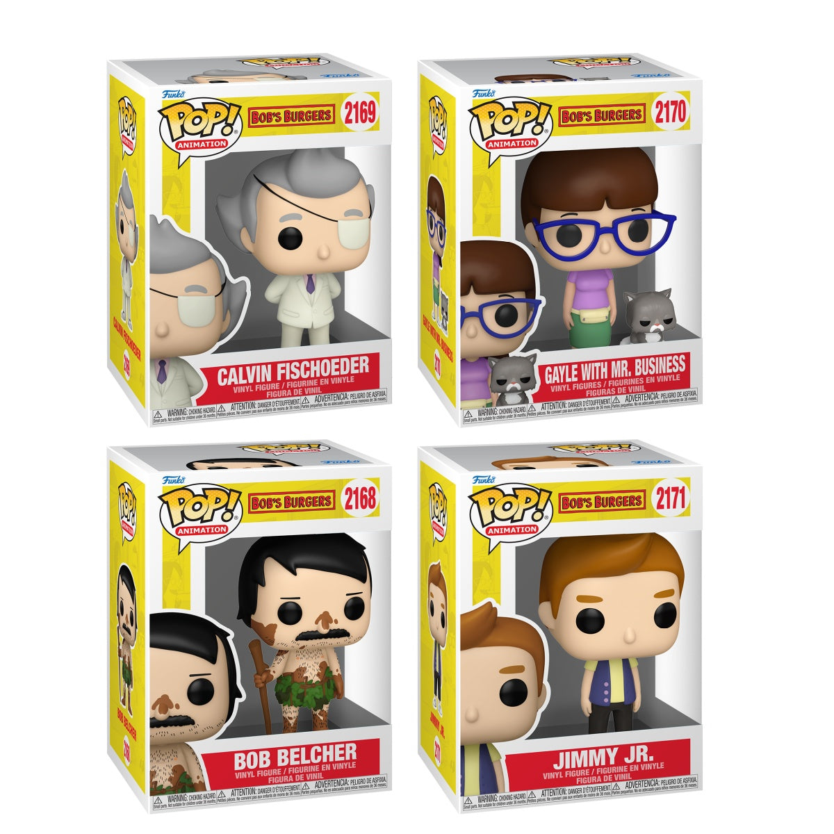 Funko Pop! Animation: Bob's Burgers: 4 Pop Bundle