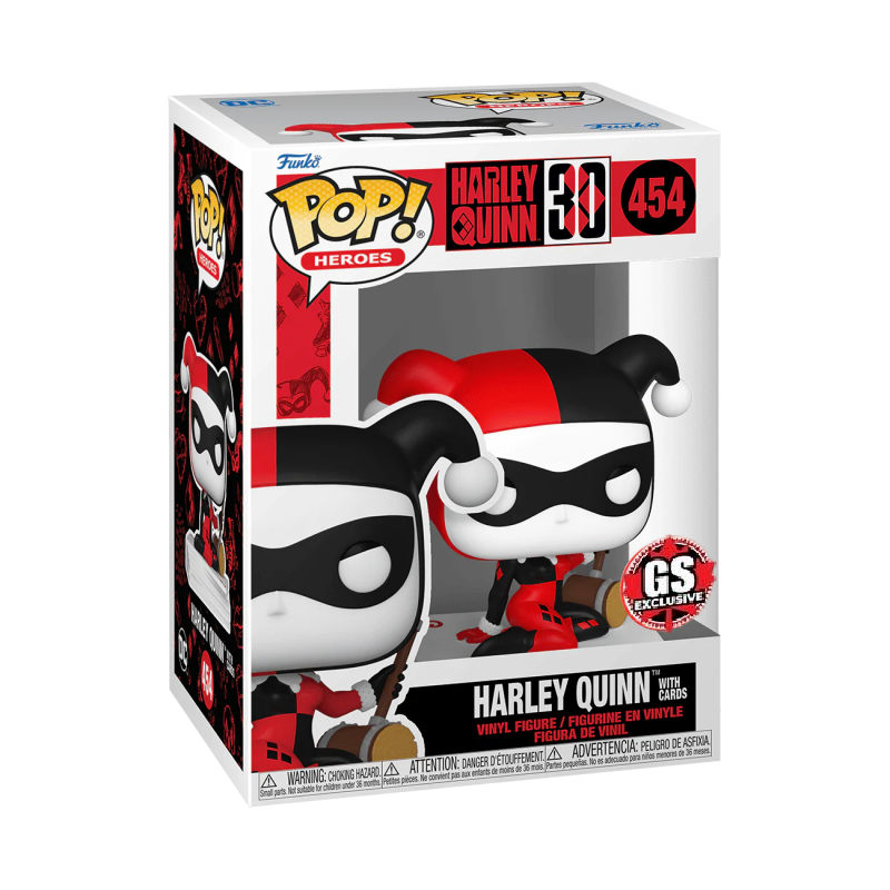 Funko Pop! Heroes: Harley Quinn 30th Anniversary: Harley Quinn on Cards (GameStop Canada Exclusive)