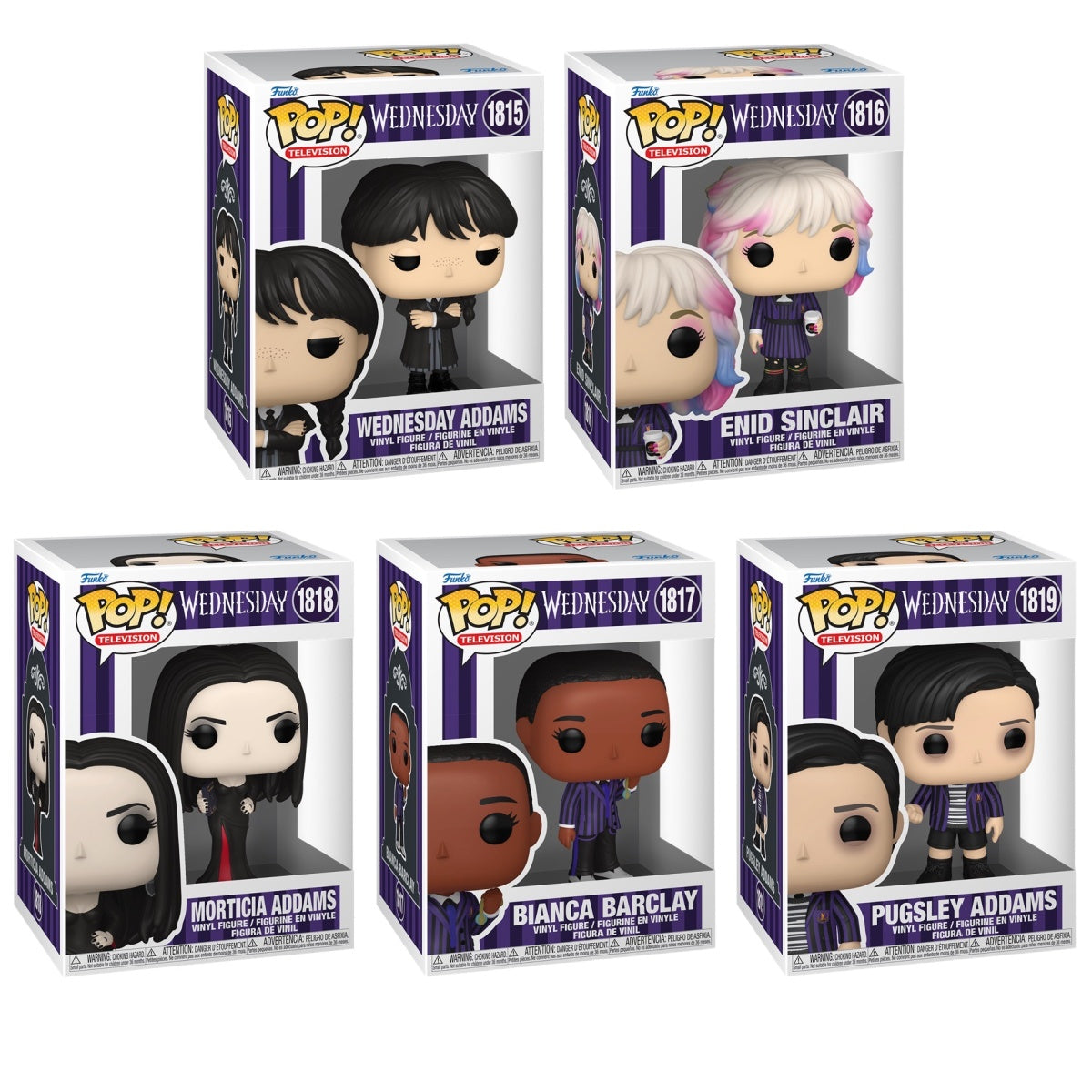 Funko Pop! Television: Wednesday: 5 Pop Bundle