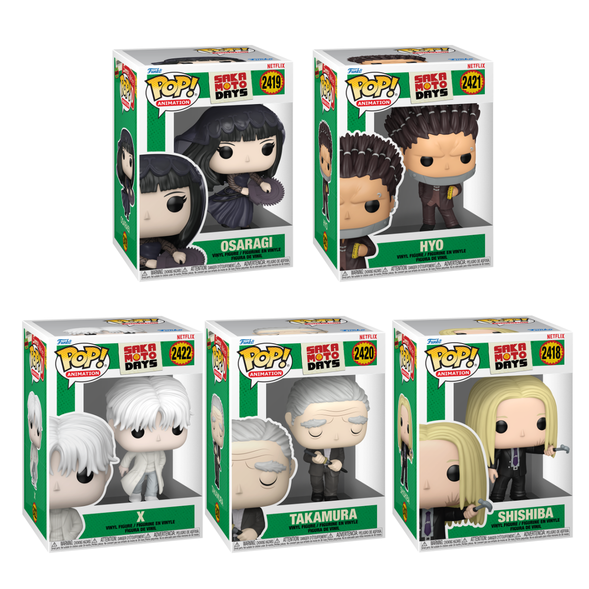 Funko Pop! Animation: Sakamoto Days: 5 Pop Bundle