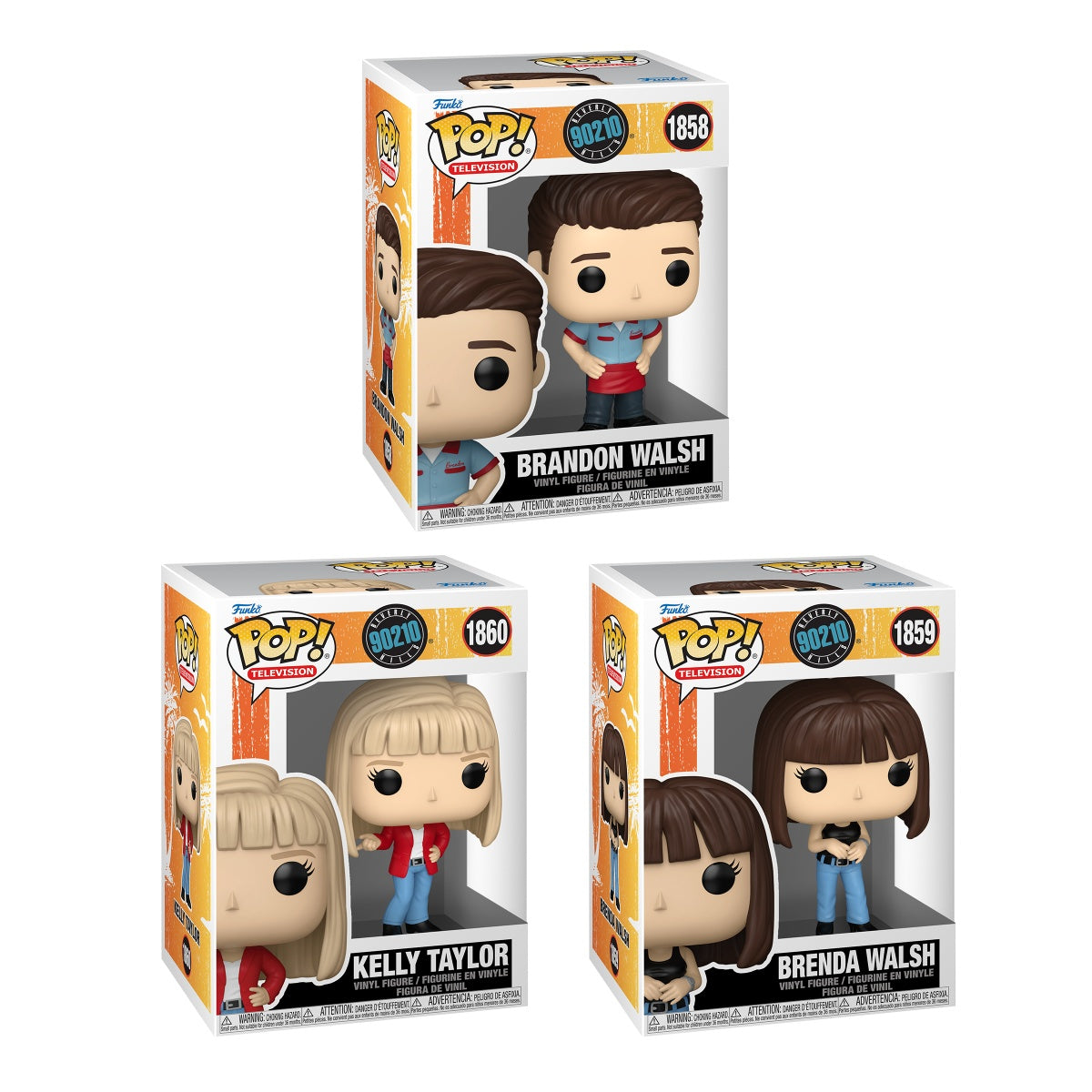 Funko Pop! Television: Beverly Hills 90210: 3 Pop Bundle