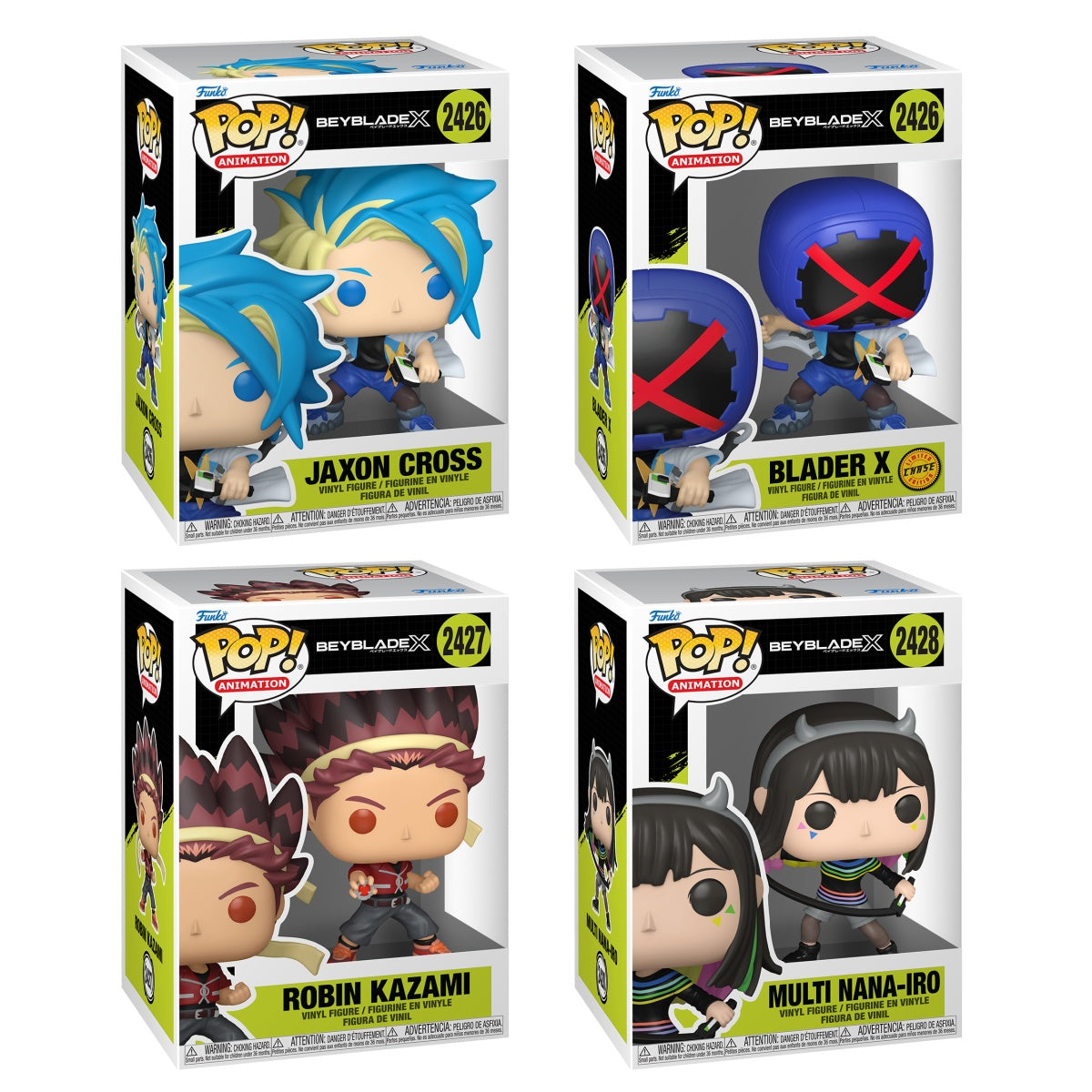 Funko Pop! Animation: Beyblade X: 4 Pop Bundle