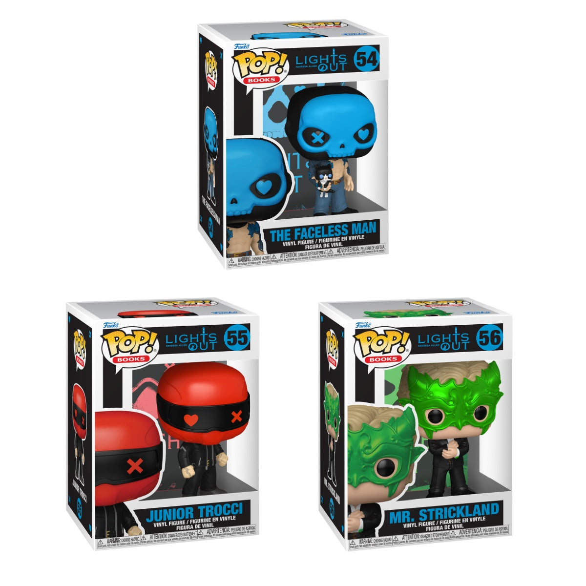 Funko Pop! Books: Lights Out: 3 Pop Bundle