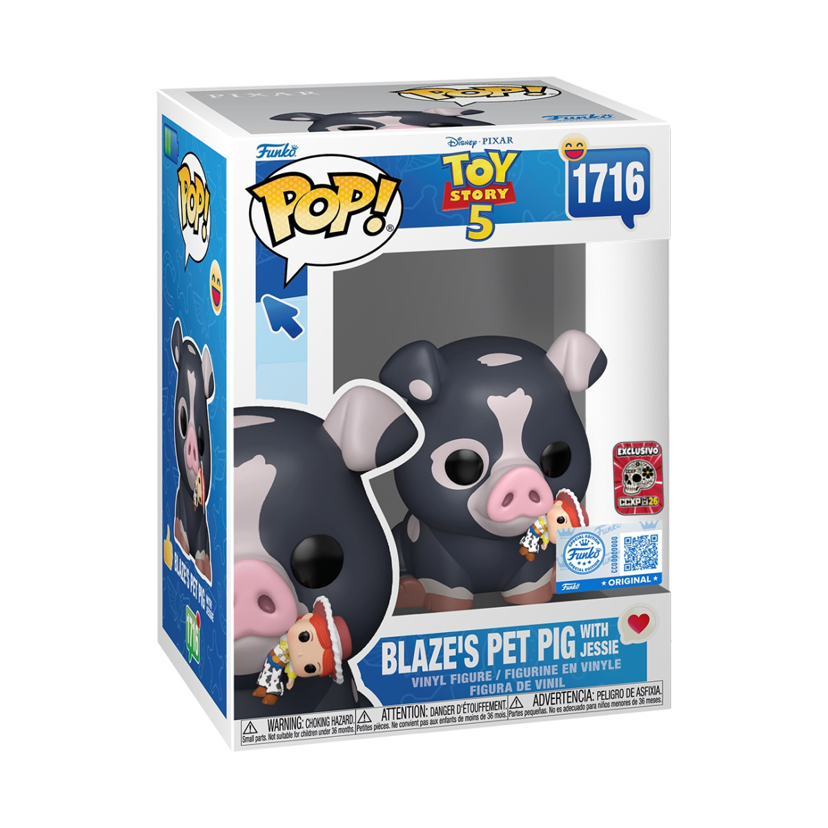 Funko Pop! Disney: Toy Story 5: Blaze's Pet Pig with Jessie (2026 CCXP Mexico Exclusive)